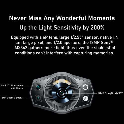 OSCAL S80 Rugged Smartphone 13000mAh Batteria