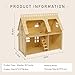 3D Puzzle House, Fantasy Villa Model Kit DIY Miniature Dolls House Kits Birthday Gift for Adults Teens (Duplex)