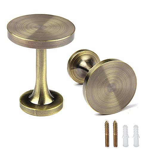 Bel Avenir 2 Pack Curtain Holdbacks Metal Round Medallion Drapery Tiebacks Wall Hooks Modern Simple Style Home Decor With 2Pcs Screws (Bronze) #TOP25