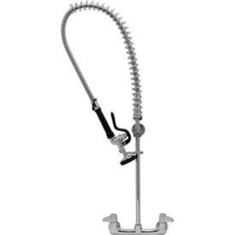 Equip Wall Mount Pre-Rinse Faucet for Commercial Kitchens. 8" Wall Mount Includes Wall Bracket and Sprayer Meets New DOE Requirements with a 1.15 GPM Flow Rate by T&S Brass –