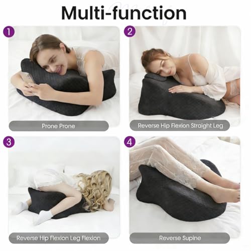 Ergonomisches Gedächtniskissen für Rücken Taille & Hüften, Paarkissen mit 27 ° Winkel Butt Kissen für optimale intime Haltungen auf dem Bett Sofa Liege entworfen