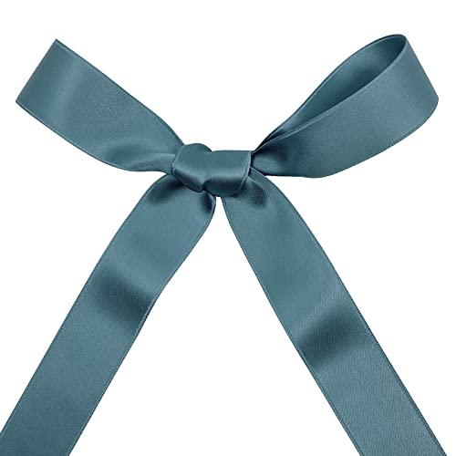 Ruban bleu sarcelle polyester Morex Ribbon pour nœuds impeccables - 4