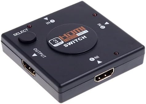 3-Port 1080p HDMI Switch for DVD, Blu-ray, PS3, PS4, XBOX 360, Xbox One, Wii, Wii U