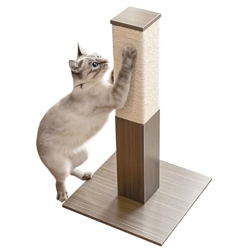 créer(クレエ) 猫 爪研ぎ ポール つめとぎ 爪とぎポール [ 大きな猫も立って研げる ]猫の爪とぎ 猫用 スクラッチャー キャットツリー ネコ 猫つめとぎ 爪とぎ猫 ツメとぎタワー 麻 極太 タワー 爪みがき おもちゃ バリバリ 爪みがきポール 爪研ぎポール 66cm 簡単組み立て