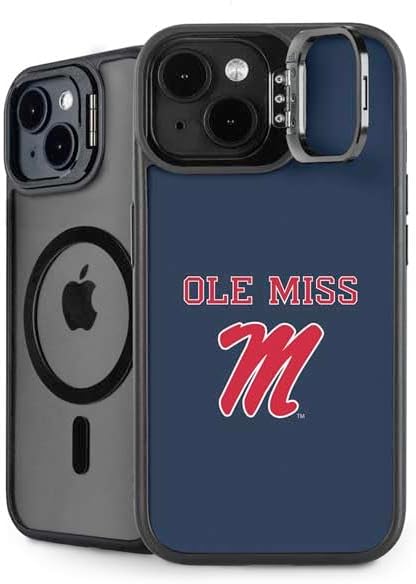 Skinit Kickstand Phone Case Compatible with iPhone 13 - Officially Licensed University of Mississippi Rebels Ole Miss Design