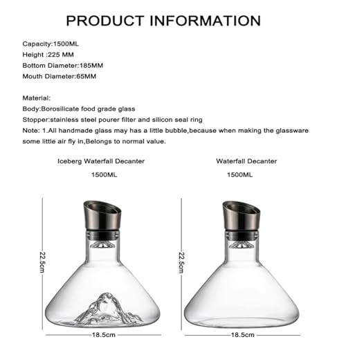 Generic 6116541359340111 Revella Wine Decanter, Revella Crystal Clear Wine Decanter thumb #6