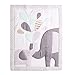 TEALP Baby Toddler Coperta Trapunta Culla Consolatore Culla Trapunte per neonati per ragazzi e ragazze Nursery Bed Throw Blanket 84x107cm-Grey Elephant
