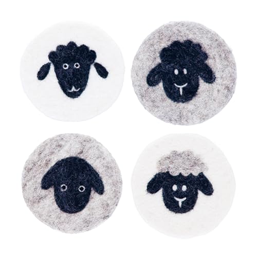 丸眞 コースター 4枚セット ネパール シープコースター ネパール 海外製品 コースター フェルト おしゃれ インテリア セット 4枚 0395014100