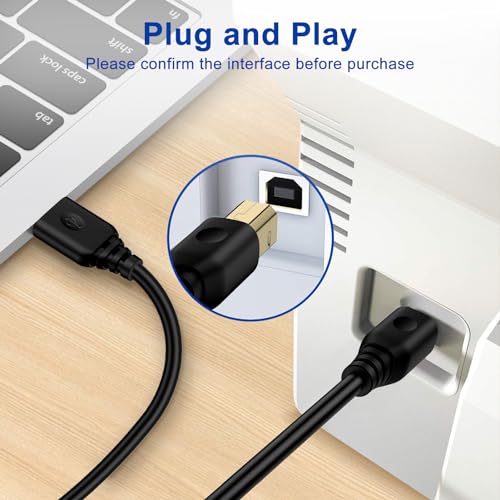 Uncover Your True Potential with USB Printer Cable 6FT USB A to USB B Printer Cable, High-Speed Printer Cord for Scanners, Laptop, Computer, HP, Canon, Samsung, Dell, Epson, Xerox, USB MIDI Cable for Digital... - Image 4
