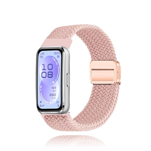 [MELEJIA] For HUAWEI Band 11 / HUAWEI Band 11 Pro �o���h �����x���g �ւ��x���g �҂ݍ��ݐL�k�x���g �����o���h ���C�z�����o�b�N�� �_�� �ʋC �y�� ���߉\ �T�C�Y�������ȒP �r���v �x���g (�s���N)