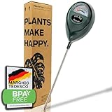 Misuratore Umidità Terreno per Piante – Sensore Professionale di Umidità, Indicatore di Irrigazione, Accessori per Giardinaggio, Agricoltura, Casa, Idrocoltura, Vasi, Terriccio, Umido, Tester