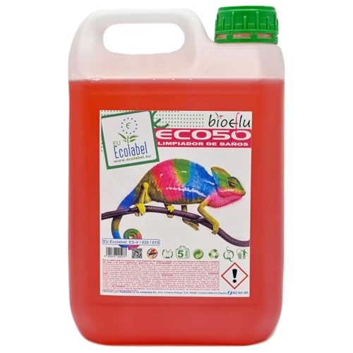 La Corberana BIOEflu ECO50 Limpiador de Baños Ecológico 5000 ml – Limpieza Baño Profesional – Limpia WC Antical con Ecolabel – Multiusos Limpieza para Inodoros, y Grifería (1, 1)