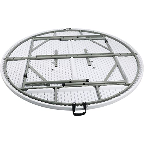 Miniatura 3 de Bolero Mesa Plegable Redonda De 6 Pies Para Cocina, Restaurante Y Catering