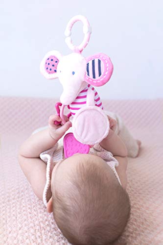 Brinquedo de Pendurar Elefante, Storki, Rosa
