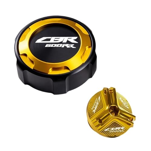 Tapa depósito frenos CBR 600 RR 2007-2026 kit puerto llenado aceite oro