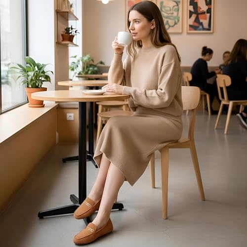 Image of Alicegana Loafers for Women Comfortable Business Work Driving Flats Shoes Casual Slip On Moccasins Penny Loafer 2026