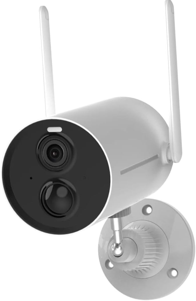 VicoHome X81 camera in rain, demonstrating IP65 waterproof rating