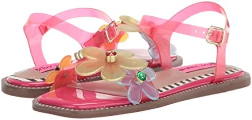 Betsey Johnson Girls Alvin Sandal, Fuchsia Multi, 4 Big Kid | Image 6