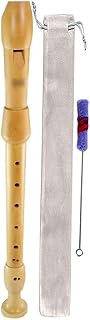 Recorders Musicians Playing Baroque Recorders, German Recorders Practice for Beginners, 8-Hole Household Wind Instrument, 3-Stage Design Alto Recorder (Color : Wood Color, Size : Baroque)