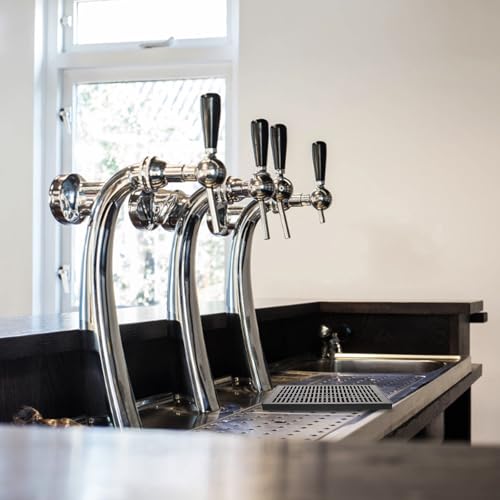 Bandeja de goteo para kegerator rectangular y recogegotas de plástico negro para barras 7