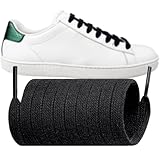 Endoto Shoelaces for Gucci Ace Flat Shoe Laces Replacement Sneakers Shoes Strings(Color:Black,Size:47Inch)