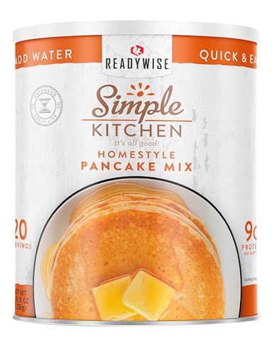 Image of SIMPLE KITCHEN Homestyle Pancake Mix #10 Can, 20 Servings, Camping Meals