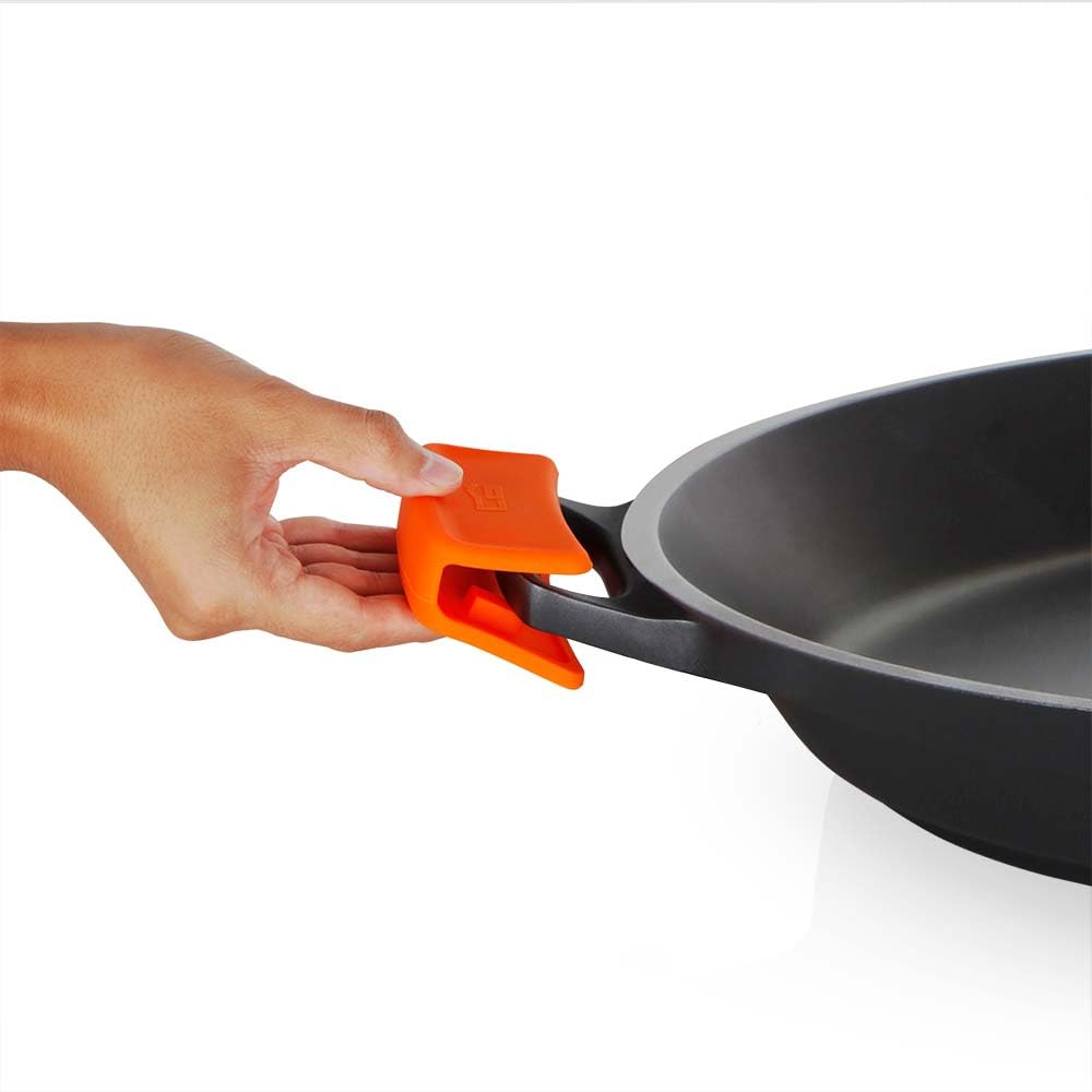 Orbegozo PDA 2032 Paellera de Aluminio Fundido Indeformable, 2.6 L, Superficie Antiadherente Libre de PFOA, Asas de Silicona