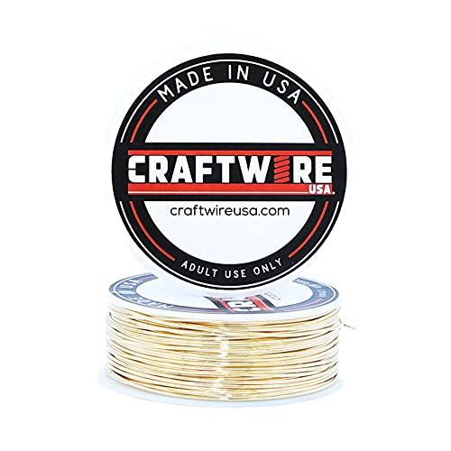 Craftwire USA, Solid Bare Red Brass Wire Round Selection, Dead Soft, 5OZ, 20 Gauge, Red Brass Dead Soft