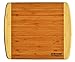 GRANDMA GIFT - Engraved 2-Tone Bamboo Cutting Board - 2-Sided Kitchen Design One Side For Decor Reverse Side For Usage Grandma Birthday Mothers Day Christmas Gift Grandmother (11 1/2 x 13 1/2)
