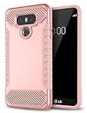LG G6 Case,SKYLMW Impact Resistant Shock-Absorption Case,Dual Layer Armor Full-Body Protective Case for LG G6 Rose Gold