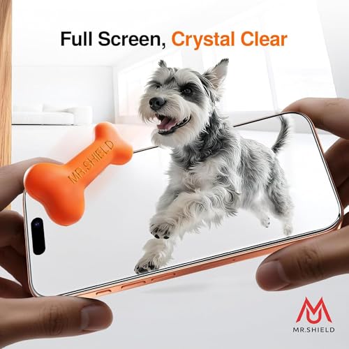 Image of Mr.Shield Screen Protector Tempered Glass for iPhone 17 Pro Max - 9H Hardness Screen Guard, HD Clear [1 Pack]