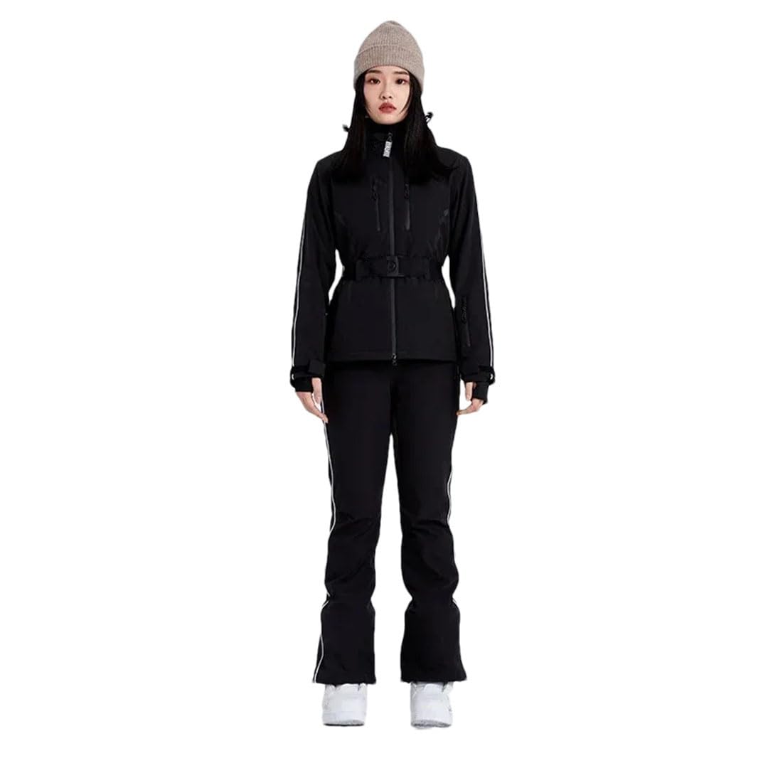 Donne Inverno Outdoor Sci Suite Snowboard Abbigliamento Alpino Sport Sci Costume Giacca da Neve Pantaloni M, Come da immagine, M