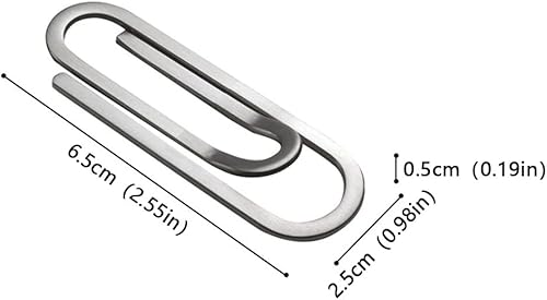 Miniatura 7 de Clip de dinero de metal, clip de papel, clips de dinero solo para efectivo