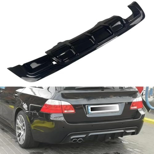 Difusor trasero negro brillante MTECH para BMW E60 E61 2005-2010 3