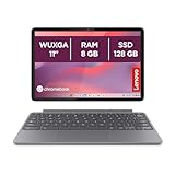 Lenovo Chromebook Duet 11 Gen 9 - Ordenador Portátil 11" WUXGA Táctil + Lápiz Incluido (MediaTek Kompanio 838, 8GB RAM, 128GB Emmc, ChromeOS) Gris QWERTY + 3 Meses Google AI Pro con Gemini Pro y 2TB