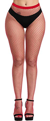 Women's Fishnet Stockings Sexy Tights High Waisted Pantyhose