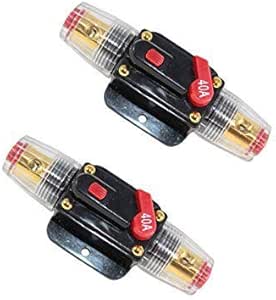 Interruptor Audio Estéreo Automóvil Interruptor Circuito Audio Coche 100 AMP - Portafusibles En Línea 12V/24V - Marca CompStudio Interruptor Estéreo - Foto 4