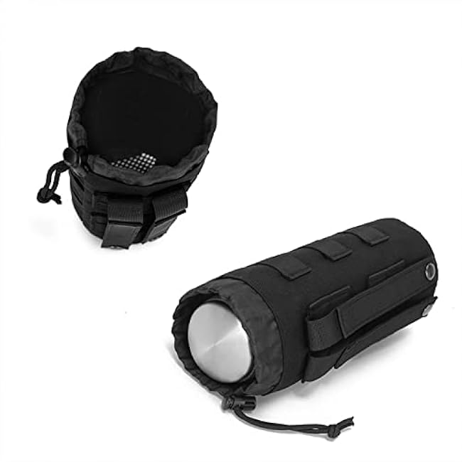 Tactical Water Cup Bag, Water Bottle Holder, Tactical Multipurpose Nylon Webbing Water Bottle Bag, Backpack Attachment Pouches