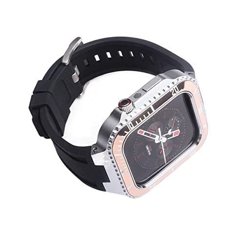Bande de montre kit modifié boîtier en métal pour Apple Watch 45 mm série 8 7 6 5 4 SE