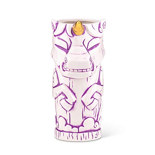 Geeki Tikis White Unicorn Fantasy Mug | Official Fantasy Series Ceramic Tiki Style Cup | Holds 19 Ounces