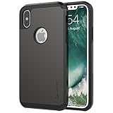 Luvvitt Ultra Armor Case with Dual Layer Heavy Duty Protection and Air Bounce Technology for iPhone X 10 (2017) - Gunmetal