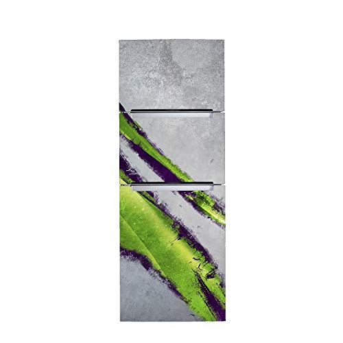 Fridge Door Wrap Vinyl Sticker - Skin Decor Front Refrigerator DecorationWallpaper Decal - Covering Freezer Art Peel and Stick Mural