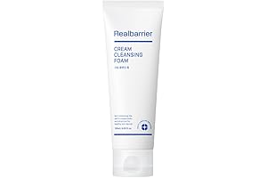 Real Barrier Cream Cleansing Foam, Gentle Sulfate-Free Amino Acid Moisturizing Face Cleansing...