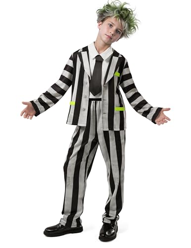 Disfraz Halloween Boys Rayas Blancas y Negras miniatura 1
