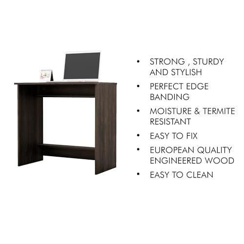 Image of Bniture Wooden Study Table for Home | Engineered Wood Laptop Study Table | Multi Purpose Office Desk for Laptop, Computer, Writing | Table for Study | Workstation Home & Office | Flower Wenge