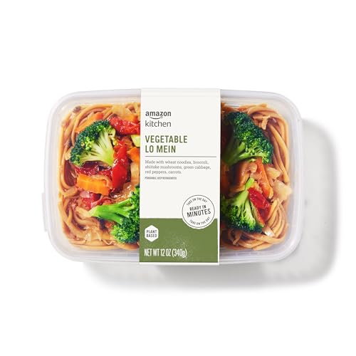 Amazon Kitchen, Vegetable Lo Mein, Vegan, Single Serve Meal, 12 O...