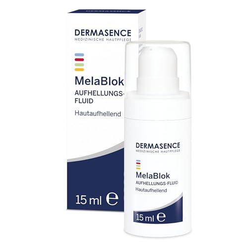 DERMASENCE MelaBlok, 15 ml – Aufheller gegen Pigmentflecken im Gesicht, bei Melasma & Sonnenflecken, für ebenmäßigen Teint, mit Fruchtsäure & Vitamin C, vegan, morgens & abends anwendbar
