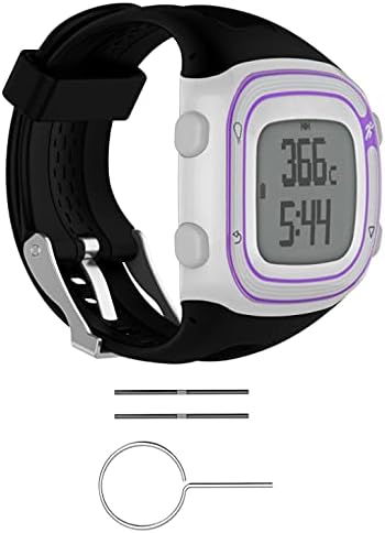 Amazon Maxku Garmin Foreathlete 10j 15j バンド交換ベルト 高級シリコンベルト 通気穴設計 柔軟でスポーツ仕様 多色選択 接続工具付く ブラック Maxku 家電 カメラ