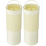 SANEI(サンエイ) 流し排水栓カゴ 穴の目が細かい ゴミ受け 77mm PH6500F-1 イエロー (× 2)