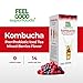 FeelGood Superfoods Kombucha Iced Tea Packets, Delicious Mixed Berries Flavored Refreshing Instant Kombucha Powder Fizzy Drink, Probiotic Supplement for Gut Health, 14 Pack